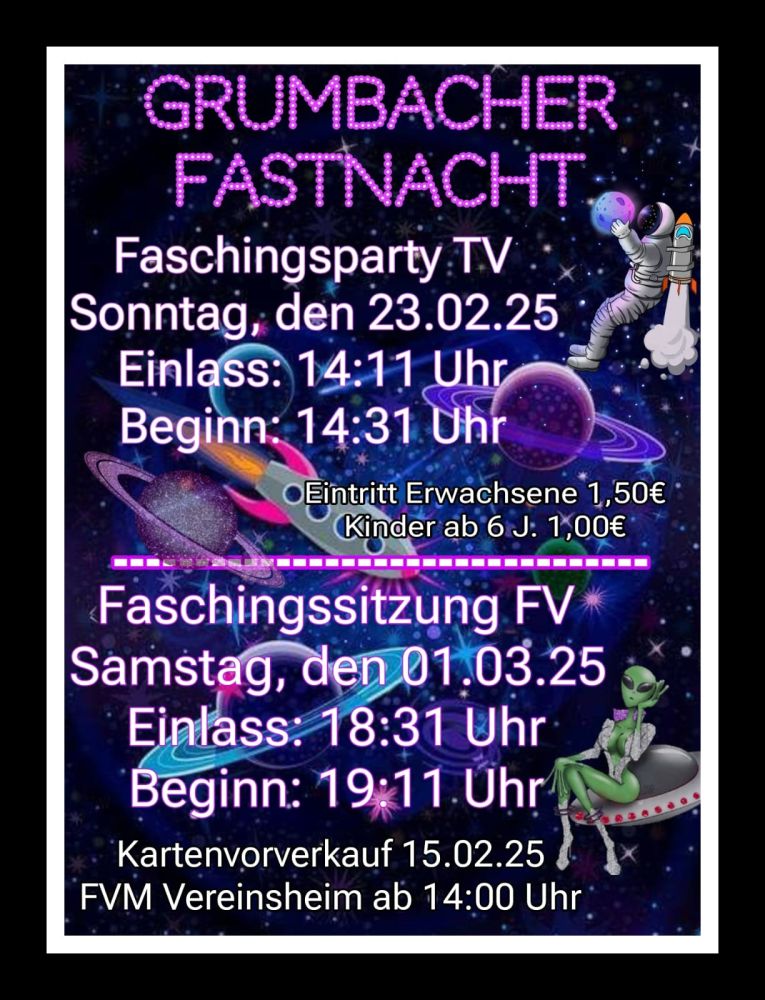 2025 fasching plakat